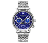 Zeppelin 8639M-3 Orologio da donna Captainsline - Quadrante blu, cinturino a maglia, Made in Germany