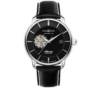 Zeppelin Atlantic 8470 - Orologio da uomo con cinturino in pelle, Nero, Einheitsgröße, Cinghia