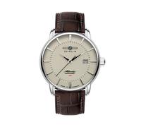 Zeppelin Atlantic Automatic 8460-5 Men's Watch - Beige Dial, Brown Leather Strap