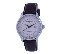Zeppelin Atlantic Beige Dial Leather Strap Quartz 84425 Mens Watch