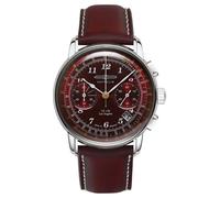 Zeppelin Cronografo Al Quarzo Lz 126 Los Angeles (42 Mm) Quadrante Rosso 7614-6