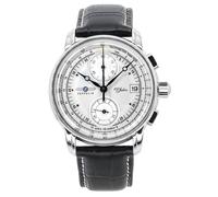 Zeppelin Orologio 100 Anni 8670-1 Cronografo al quarzo cinturino in pelle di vitello Uomo