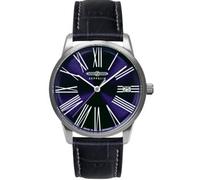 Zeppelin Orologio da donna Ronda al quarzo con cinturino in pelle effetto coccodrillo, 8345-3 blu/blu, cinghia