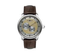 Zeppelin Friedrichshafen Automatic 8568-5 Men's Watch - Gold Dial, Brown Leather Strap