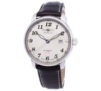 Zeppelin LZ 127 Graf Beige Lancette Luminose Automatico 76565 50M Orologio Uomo