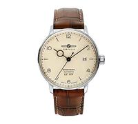 Zeppelin LZ 129 Hindenburg Quadrante Beige Pelle Automatico 80625 Orologio Uomo