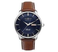 Zeppelin Orologio automatico da uomo Atlantic 8466-3 quadrante blu cinturino pelle