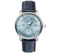 Zeppelin Orologio da uomo serie Atlantic regolatore automatico con cinturino in pelle blu 8426-3