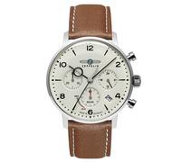 Zeppelin Orologio da Uomo Solar Cronografo LZ129 Hindenburg Braun 8086-5_N