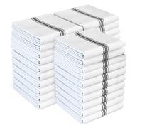 Zeppoli Asciugamani da cucina classici, confezione da 30, strofinacci in 100% cotone, panni per la pulizia riutilizzabili, asciugamani neri, super assorbenti, lavabili in lavatrice, 35,6 x 63,5 cm (a