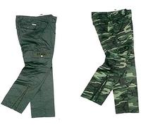 Zepre Pantaloni U.S Army Sfoderato Mimetico con Cerniera a Chiusura Gamba (tg. 52)