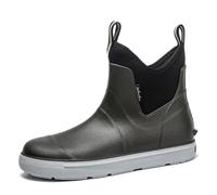 ZEPYFXIT Stivali da Pioggia Uomo in Gomma Impermeabile Stivaletti Chelsea con Elastici Comodi Stivali da Lavoro Impermeabili per Giardinaggio Pesca e Trekking (Verde 25257, 43 EU)