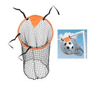 Zequech 2 pezzi Socket Top Bins - Rete di destinazione con punto target arancione, porta da calcio, palla da calcio, palle d'angolo, calci di punizione larghe, cinghie regolabili con fibbia, non