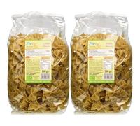 Zer% Glutine Farfalle di Riso Integrale, 500g (Confezione da 2)