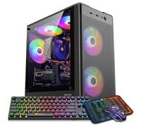 ZER-LON Computer desktop PC da gioco, Intel Core I7 fino a 4,2 GHz, RTX 2060 6G, 32G DDR4 RAM, SSD NVME da 1 TB, WiFi 5.0, PC Tower Computer da gioco precostruito con 5 ventole RGB
