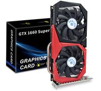 ZER-LON GeForce GTX 1660 Super Graphics Card, 6GB GDRR6 192Bit PCIE 3.0X16 e 1530 Mhz Gpu Clock, Dual Freeze Fans Scheda Video con HDMI/DP/DVI Porte Supporto 4K e 8K HD per Computer PC Gaming