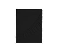 Zer0bed, Lenzuolo Sotto con Angoli Matrimoniale Tinta Unita 100% Cotone ANGOLO MAXI 30CM, 2 Piazze, Nero, 180x200