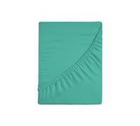 Zer0bed, Lenzuolo Sotto con Angoli Singolo Tinta Unita 100% Cotone ANGOLO MAXI 30CM, 1 Piazza, Verde Acqua, 90x200