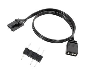 Zerabidpro Cavo adattatore RGB 4 pin a 5 V per Corsair Commander Core e iCUE, connettore ARGB a 3 pin, cavo convertitore per apparecchi di illuminazione LED RGB indirizzabili