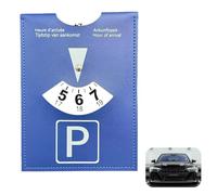 Zerabidpro Disco ORARIO Maxi Modello Lusso per Uso Tutta Europa - parcheggio Ora di Arrivo, Multilingue per Parcheggio in Tutta Europa - Dimensioni 11 x 15 cm, Colore Nero