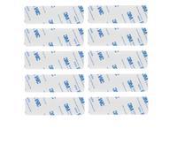 Zerabidpro Pad Biadesivo, Bianco Nastro Biadesivo Extra Forte Riutilizzabile, 10 Pezzi Rettangolari 3x10 cm, per Incollare Articoli Senza Danneggiare le Superfici, Include Ganci e Tamponi di Lana