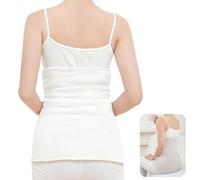 Zerabidpro Scaldacollo per la schiena in angora e lana merino per uomo e donna, Fascia Protettiva Renale, Cintura Termica Regolabile, per Sport e Quotidianità, Confortevole e Traspirante