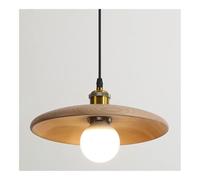 ZERAPH Luci a Sospensione Moderna sospesa in Legno da 11 Pollici Lampada a Sospensione a soffitto Rotondo con Filo Appeso Regolabile lampadari in Legno per la Camera da Pranzo dell'isola da Cucina
