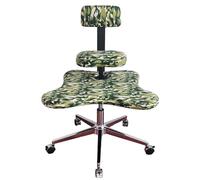 ZERAPH Sedia da ufficio a gambe incrociate ergonomiche con schienale e ruote per il miglioramento dello sgabello da gioco di meditazione regolabile per la postura per l'uso in casa e in ufficio.