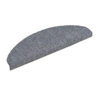 Zerbini autoadesivi per scale, 10 pezzi, 65 x 21 x 4 cm, grigio | Semicircolari, grandi, in polipropilene, base scorrevole, lavabile in lavatrice, riduce il rumore, protegge dai graffi