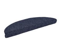 Zerbini autoadesivi per scale, 15 pezzi, 56 x 17 x 3 cm, blu | Design semicircolare, polipropilene resistente, base scorrevole, lavabile in lavatrice, riduce il rumore, protegge dai graffi