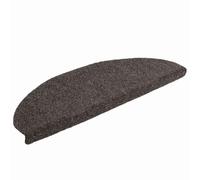 Zerbini autoadesivi per scale, 15 pezzi, antracite, 65 x 21 x 4 cm | Semicircolari, grandi, in polipropilene resistente, base antiscivolo, lavabili in lavatrice, riducono rumore e graffi