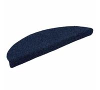 Zerbini autoadesivi per scale, 5 pezzi, 56 x 17 x 3 cm, blu | Semicircolari, in polipropilene, lavabili in lavatrice, antiscivolo, riducono il rumore, proteggono le scale