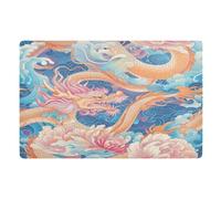 Zerbini Chinese Dragon Tappeti Super Assorbente Zerbini per Porta Lavabile in Lavatrice Tappetino Doccia per Cucina Camera da Letto Corridoio 40X60 CM