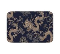 Zerbini Chinese Dragon Zerbino Super Assorbente Zerbino per Porta Decorazione Tappetino Doccia per Cucina Camera da Letto Corridoio 40X60 CM