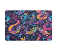 Zerbini Chinese Dragon Zerbino Super Assorbente Zerbino per Porta Lavabile in Lavatrice Tappetino Doccia per Ingresso Vasca da Bagno Corridoio 40X60 CM