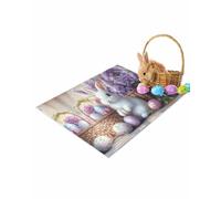 Zerbini Cute Easter Bunny Tappetino Doccia Super Assorbente Zerbino per Camera da Letto Cucina Corridoio 40X60 CM