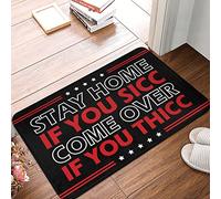 Zerbini grandi per ingresso all'aperto, Stay Home If You Sicc Come Over If You Thicc Mat Fall Door Decor Out Zerbino Outdoor (dimensioni : 40 x 60 cm)