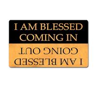 Zerbini I Am Blessed Coming I Am Blessed Going out Tappetino Doccia Super Assorbente Zerbini per Porta Morbido per Camera da Letto Cucina 40X60 Cm