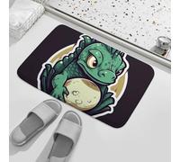 Zerbini Little Green Dragon's Egg Zerbino Super Assorbente Tappeti Antiscivolo Zerbini per Porta per Corridoio Vasca da Bagno Ingresso 40X60 CM