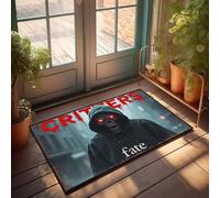 Zerbini per ingresso esterno divertente creature: il destino di una persona con cappuccio si apre zerbino porta d'ingresso tappetino interno tappeto vacanza (65 x 90 cm)