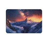 Zerbini Snow Mountain Peak Tappetino Doccia Morbido Tappeti Antiscivolo Zerbino per Porta per Cucina Camera da Letto Corridoio 40X60 CM