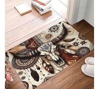 Zerbini Texas Native Medicine Wheel Cow Skull Zerbino 40X60CM
