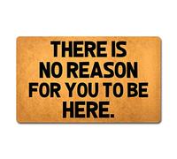 Zerbini There's No Reason for You To Be Here Tappetino Doccia Lavabile in Lavatrice Zerbini per Porta Morbido per Corridoio Cucina 40X60 Cm