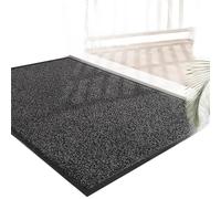 Zerbinio Antiscivolo per Interni ed Esterni 50x80 cm Nero-grigio