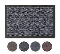 Zerbino 60x80 cm per interni - zerbino ad asciugatura rapida - antiscivolo clean-off blu screziato - zerbino liscio