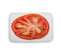 Zerbino a fetta di pomodoro in velluto di corallo, morbido, spesso, per gattonare, per camera da letto, soggiorno, antiscivolo, assorbente, lavabile in lavatrice, 50 x 80 cm