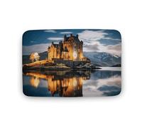 Zerbino antiscivolo con scritta "A Castle by The Lake", zerbino per ingresso, lavabile in gomma, tappeto personalizzato, tappeto per ingresso e casa, per interni ed esterni, decorazione per la casa