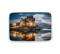 Zerbino antiscivolo con scritta in inglese "A Castle by The Lake", zerbino per ingresso, lavabile in gomma, tappeto personalizzato, tappeto per ingresso e casa, per interni ed esterni, decorazione per