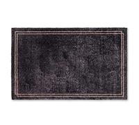 Zerbino antiscivolo per interni - Bordo antracite 67x110 cm - Tappeto antisporco lavabile e facile da pulire - Felicido Tappeto Clean-off per ingresso, corridoio, porta d'ingresso