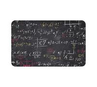 Zerbino antiscivolo per porta d'ingresso, 80 x 48 cm, per esterni, per interni, per matematica e fisica, assorbente, lavabile, per corridoio, esterno, patio, portico
